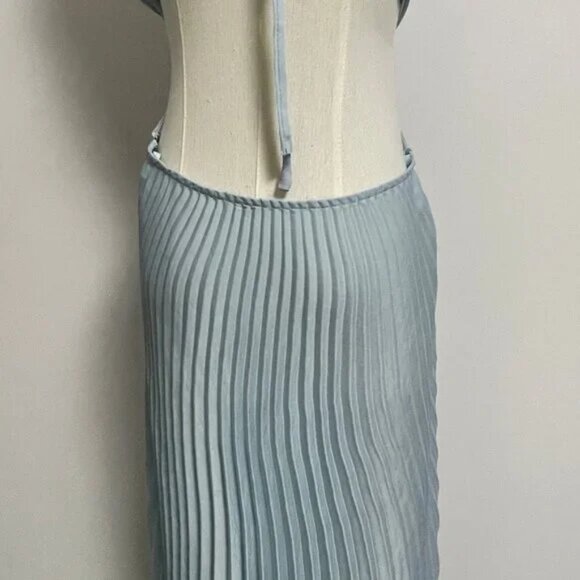 A.L.C. Moira Satin Pleated Maxi Dress - Picture 11 of 11